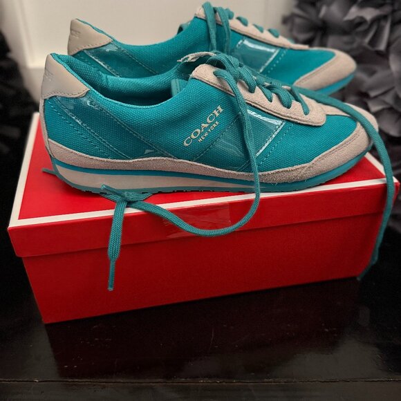 COACH MAE CANVAS/PVC SHOES - Picture 1 of 4